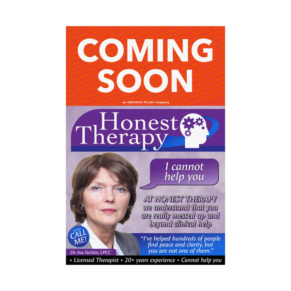 Honest Therapy Poster