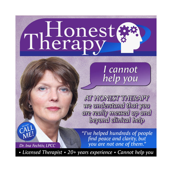 Honest Therapy Poster