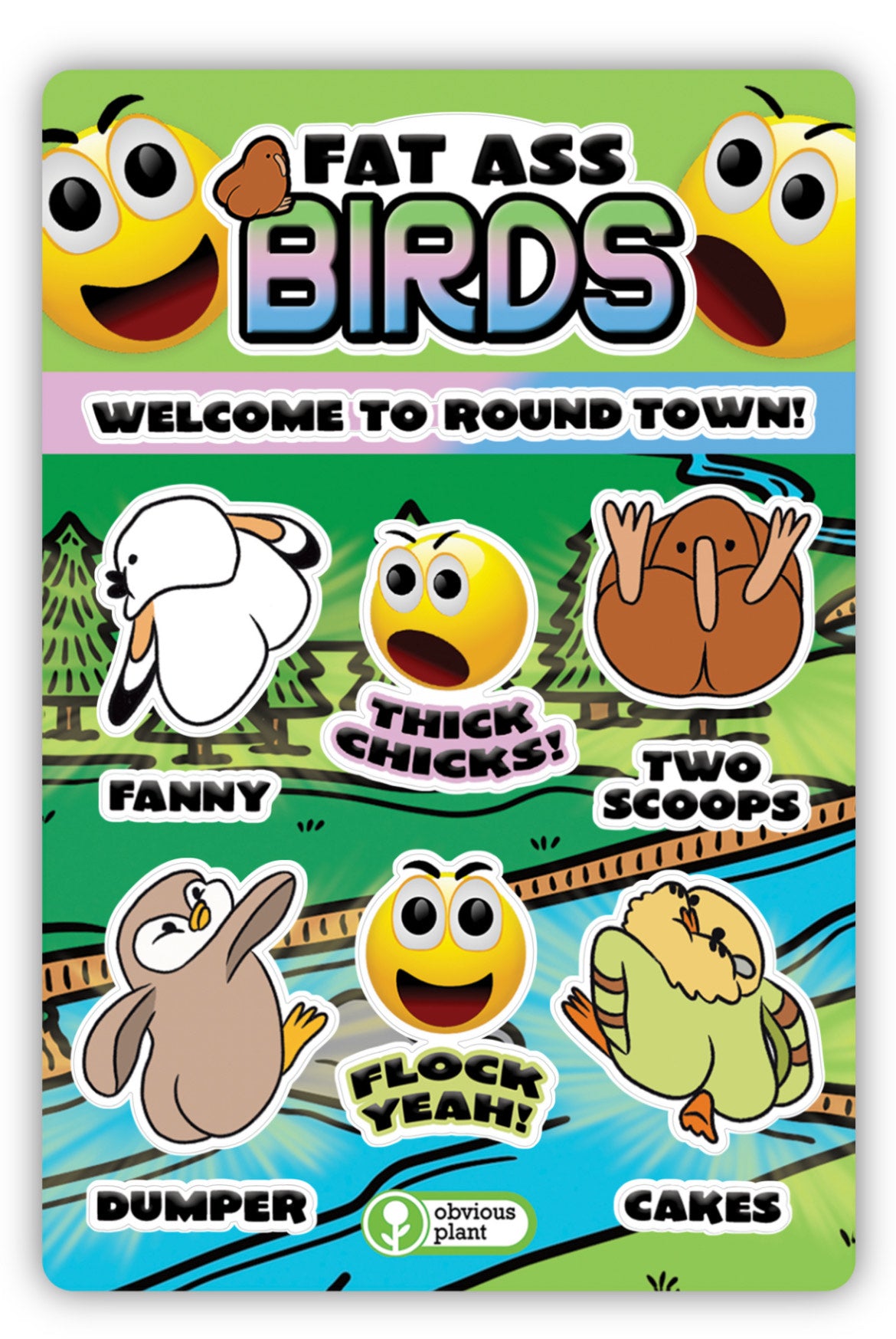 Fat Ass Birds (Stickers)