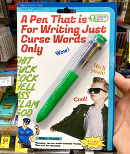 A Pen That is for Writing Just Curse Words Only