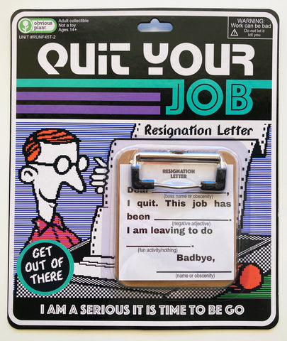 Quit Your Job - Resignation Letter
