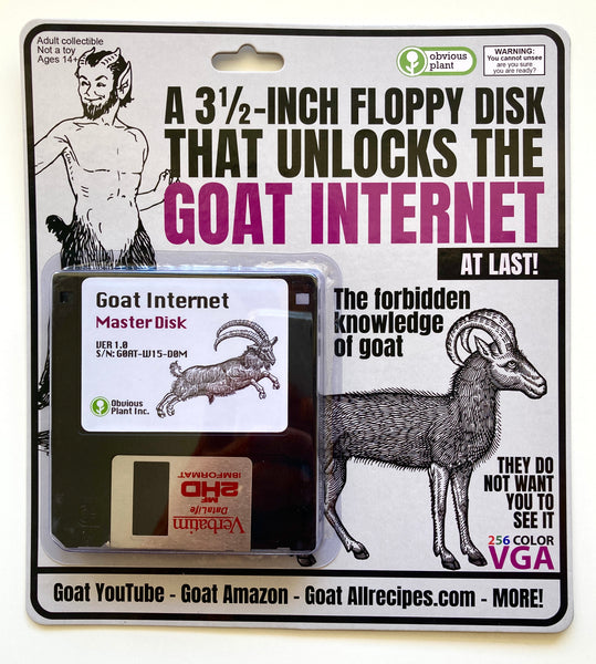 A 3.5-Inch Floppy Disk That Unlocks the Goat Internet