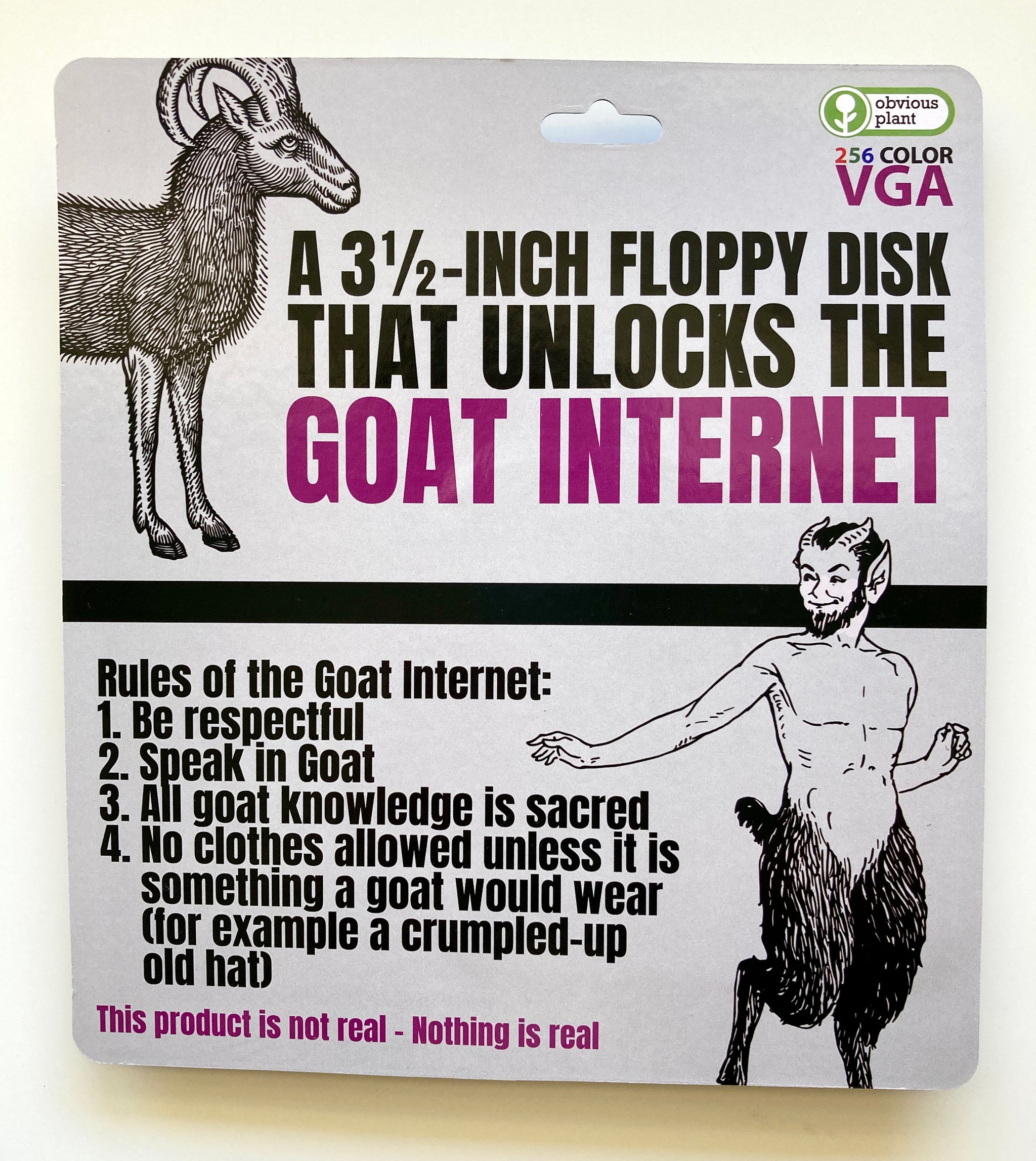 A 3.5-Inch Floppy Disk That Unlocks the Goat Internet – Obvious Plant