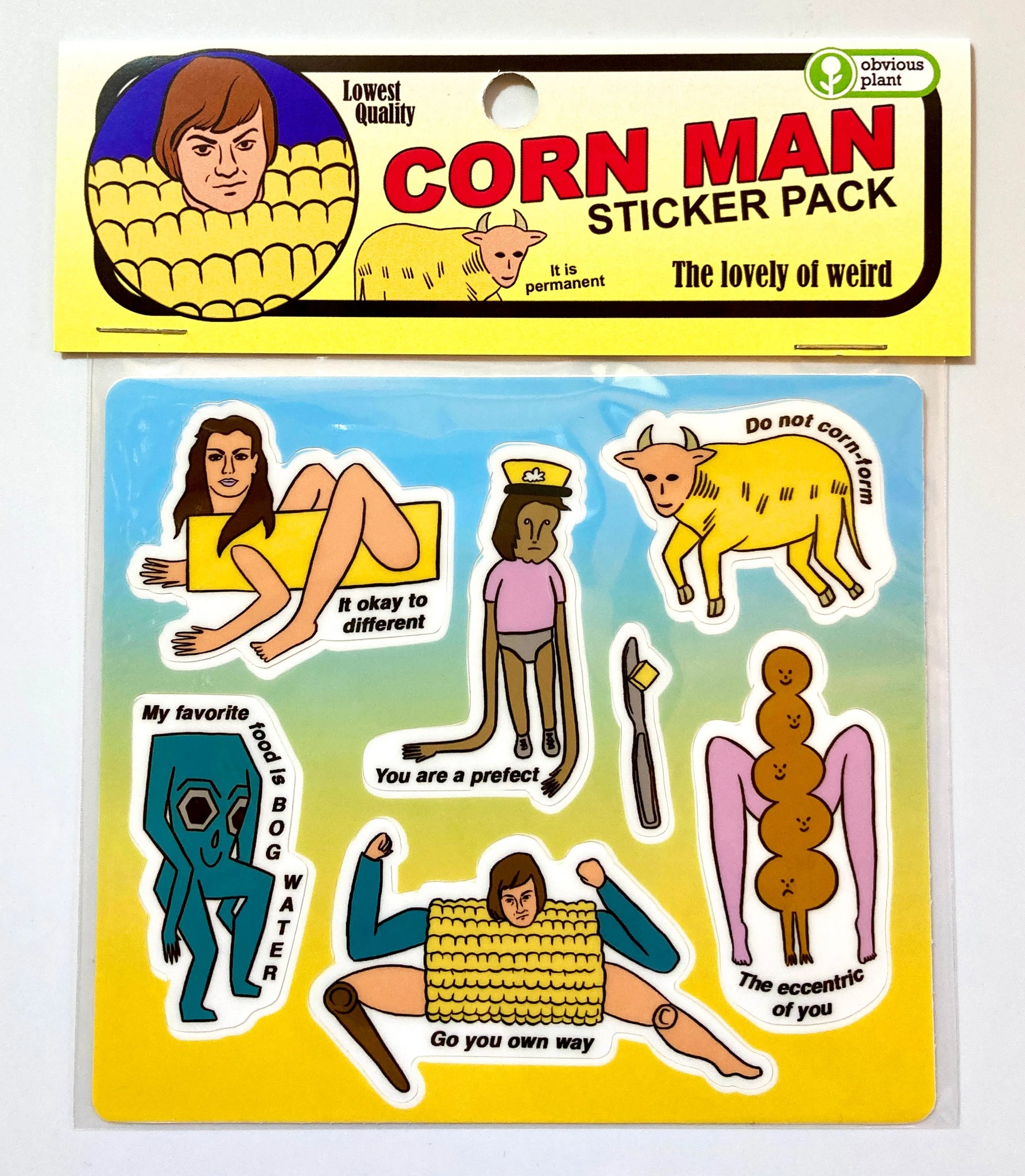 Corn Man Sticker Pack